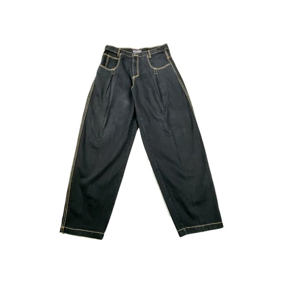 Karl Kani Jeans Mens 38 Black 100% Cotton Skater Baggy Vintage Hip Hop Y2K